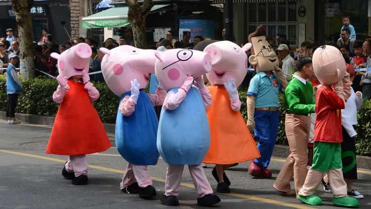 Shares in Peppa Pig owner rise past Hasbro offer