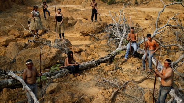 Brazil's indigenous people swear to fight for Amazon 'to last drop of blood' Brazil's indigenous people swear to fight for Amazon 'to last drop of blood'
