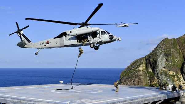 South Korean military drills around disputed island draw Japanese protest South Korean military drills around disputed island draw Japanese protest
