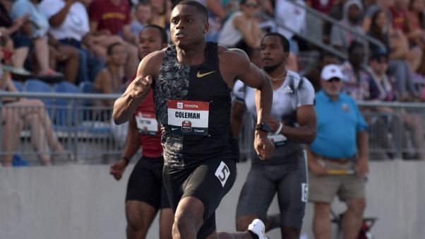 Athletics - Edoburun criticises Coleman after U.S. doping agency charges Athletics - Edoburun criticises Coleman after U.S. doping agency charges