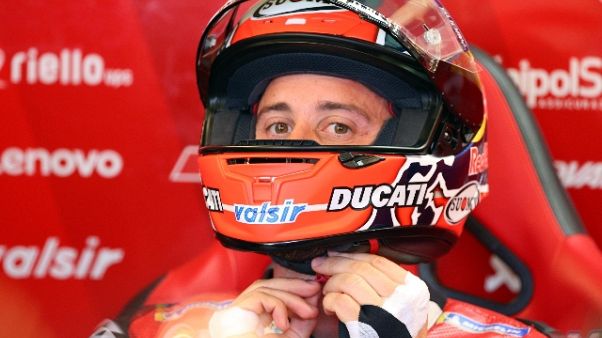 Incidente Quartararo e Dovizioso al via Incidente Quartararo e Dovizioso al via