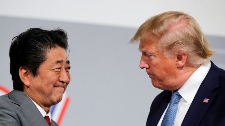 ترامب وآبي: اتفاق تجارة من حيث المبدأ بين الولايات المتحدة واليابان
