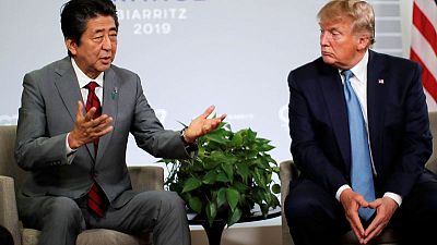 Trump, Abe say U.S. and Japan have agreed in principle on trade deal Trump, Abe say U.S. and Japan have agreed in principle on trade deal