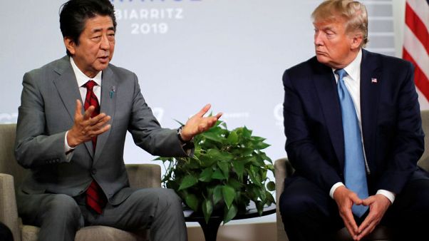 Trump, Abe say U.S. and Japan have agreed in principle on trade deal Trump, Abe say U.S. and Japan have agreed in principle on trade deal