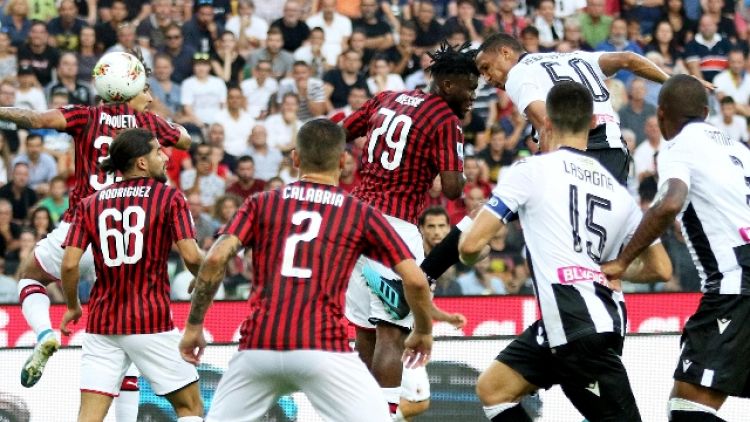 Serie A: Udinese-Milan 1-0
