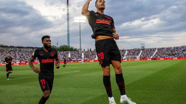 Liga: l'Atletico Madrid soffre ma vince Liga: l'Atletico Madrid soffre ma vince