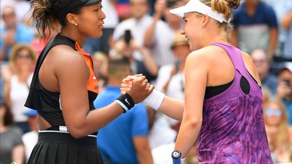 Osaka survives Blinkova battle in U.S. Open first round Osaka survives Blinkova battle in U.S. Open first round