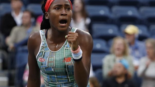 Gauff delivers on the hype in first-round U.S. Open thriller Gauff delivers on the hype in first-round U.S. Open thriller