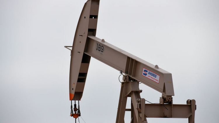 Oil gains as inventory build eases recession concerns