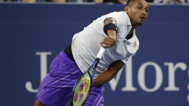 Kyrgios downs Johnson to reach U.S. Open second round Kyrgios downs Johnson to reach U.S. Open second round