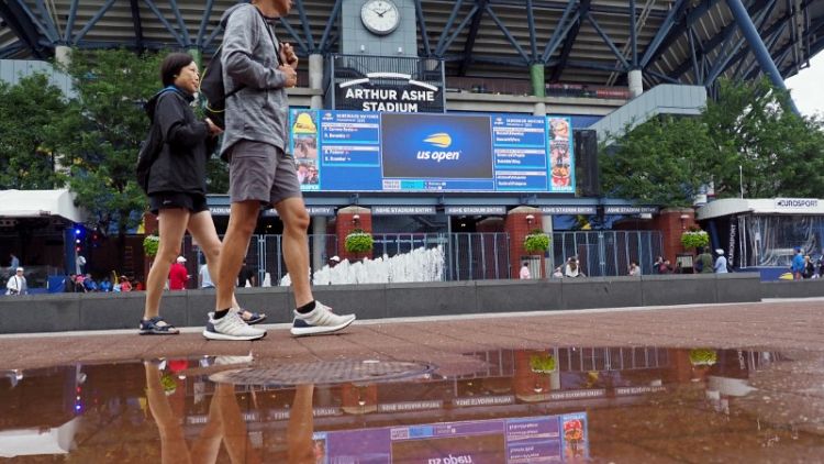 Rain delays start of some U.S. Open Day Three matches