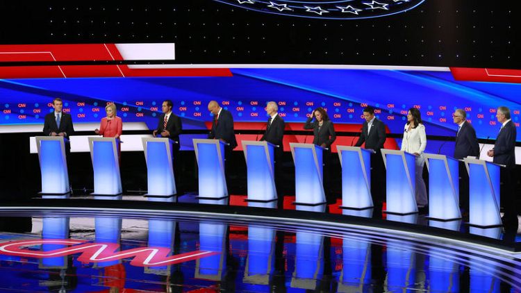 With Democratic debate deadline looming, two polls show no bump for bottom-tier candidates