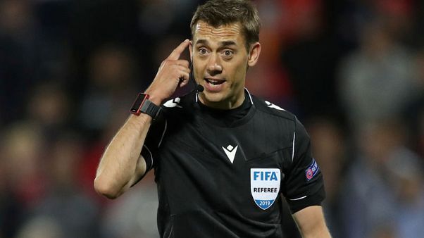 French referee praised for stopping match over homophobic banners French referee praised for stopping match over homophobic banners