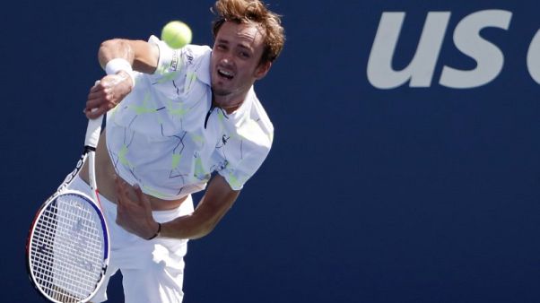 Medvedev overcomes cramps to reach U.S. Open third round Medvedev overcomes cramps to reach U.S. Open third round