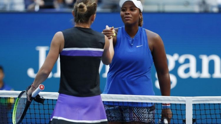 Townsend finds secret to success at the net in Halep upset