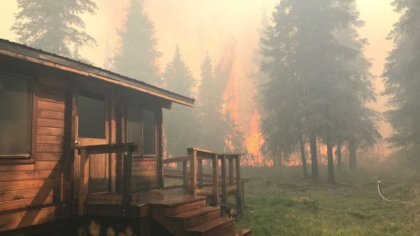 As fall begins in Alaska, wildfires linked to warming rage on As fall begins in Alaska, wildfires linked to warming rage on