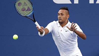 Kyrgios mostly keeps his cool to see off Hoang in New York Kyrgios mostly keeps his cool to see off Hoang in New York