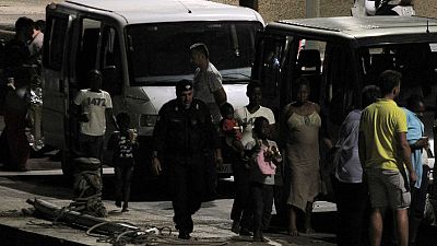 Italy disembarks some migrants from rescue ship Mare Jonio but won't lift ban Italy disembarks some migrants from rescue ship Mare Jonio but won't lift ban