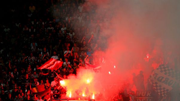 PSG's game at Metz briefly suspended after fans display homophobic banners PSG's game at Metz briefly suspended after fans display homophobic banners