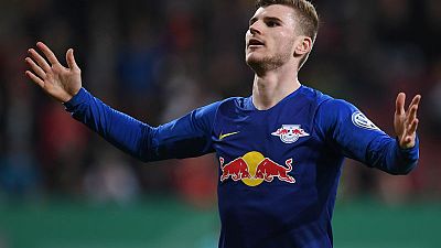 Werner treble sends Leipzig top of the table Werner treble sends Leipzig top of the table