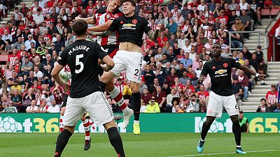 Manchester United held to 1-1 draw by 10-man Saints Manchester United held to 1-1 draw by 10-man Saints