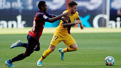 Fati becomes Barca's youngest ever scorer in La Liga with strike at Osasuna Fati becomes Barca's youngest ever scorer in La Liga with strike at Osasuna