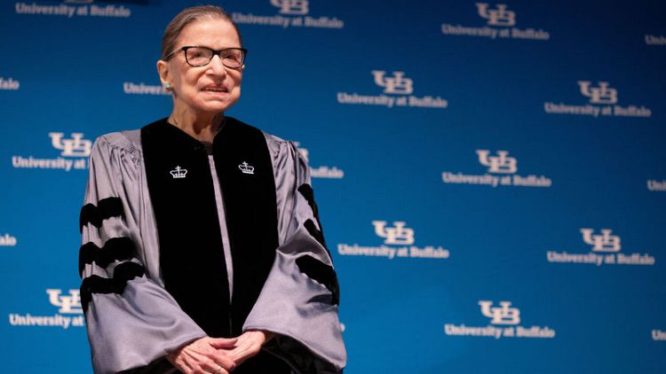 U.S. Justice Ginsburg says she is on her way to 'being very well'
