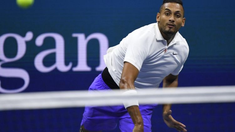 Kyrgios goes quietly into the New York night