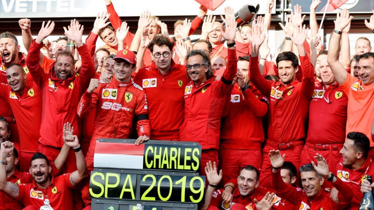 Leclerc scores bittersweet first F1 win in Belgium