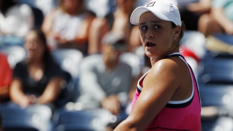 Barty thrashed by Wang at U.S. Open