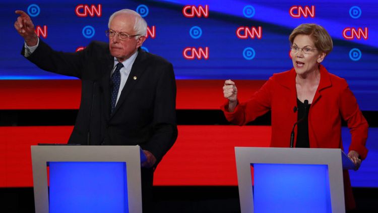 Liberal presidential hopefuls Sanders, Warren face 2020 showdown in New Hampshire