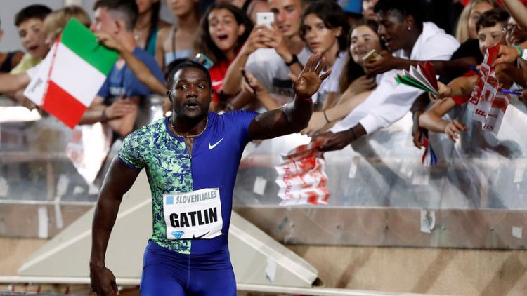 Gatlin injured during 100m in Zagreb - report