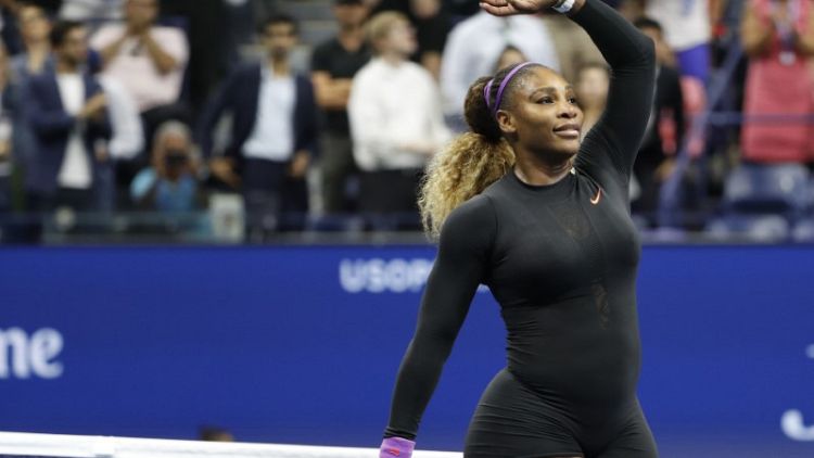 Serena flies into semi-final, claims 100th U.S. Open win