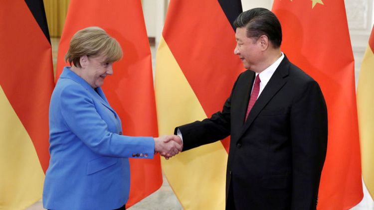 Hong Kong protests overshadow Merkel trip to China
