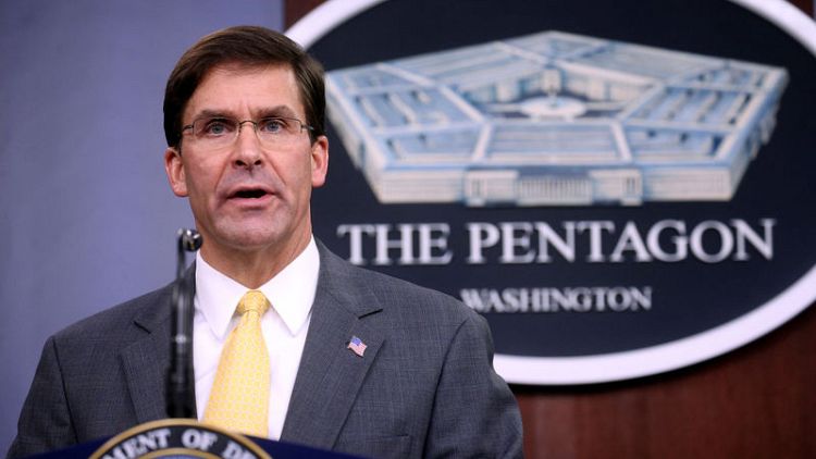 As U.S. outlines draft Taliban deal, Pentagon chief provides few details