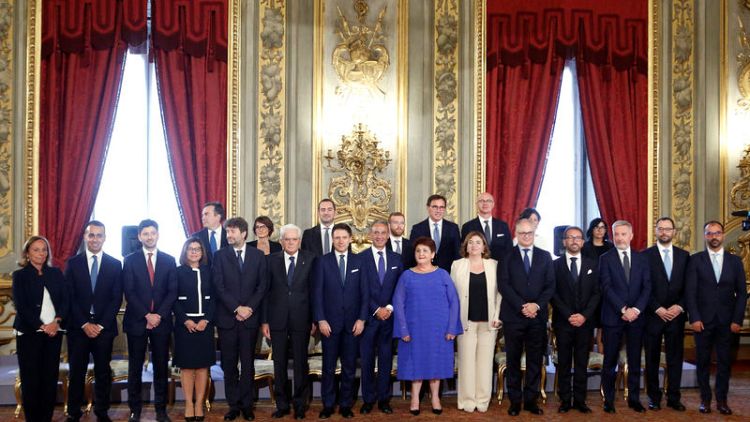 New Italian coalition sworn in, seeks better ties with Europe