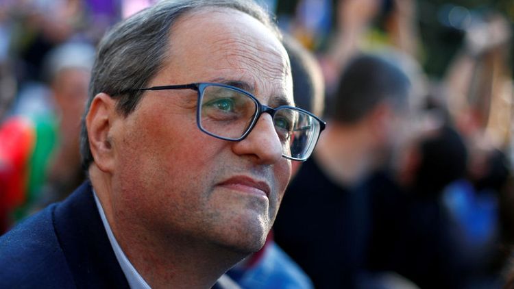 Catalan leader warns against guilty verdict in separatists' trial