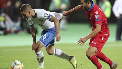 Euro 2020: l'Italia vince in Armenia Euro 2020: l'Italia vince in Armenia