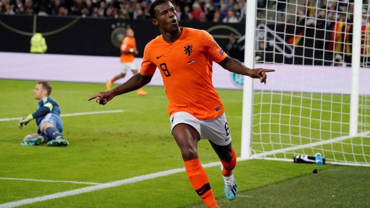 Euro 2020 qualifying: Netherlands shock Germany in topsy-turvy 4-2 win