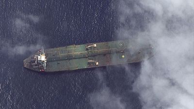 Iranian tanker Adrian Darya 1 photographed off Syrian port Tartus - U.S. satellite firm