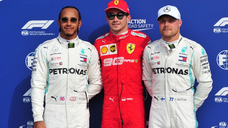 Leclerc puts Ferrari on pole at Monza amid last lap farce