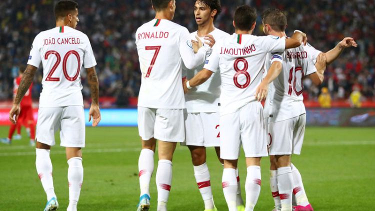 Portugal rekindle Euro 2020 hopes with 4-2 win in Serbia