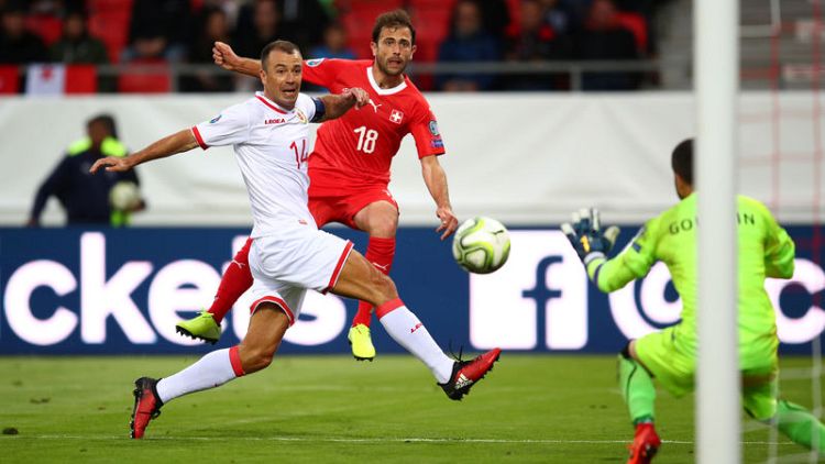 Swiss hit four against Gibraltar, Georgia frustrate Denmark