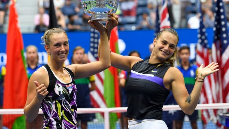 Mertens and Sabalenka win first Grand Slam title at U.S. Open