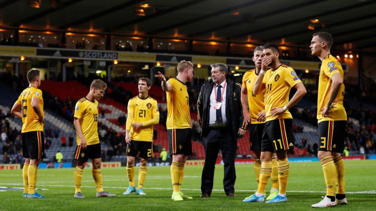De Bruyne inspires Belgium to 4-0 rout of Scotland