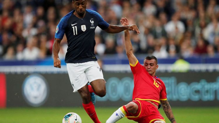 Soccer - Coman scores again as France beat Andorra 3-0