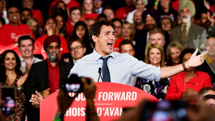 Canada's Trudeau kicks off tough re-election campaign, faces ethics questions