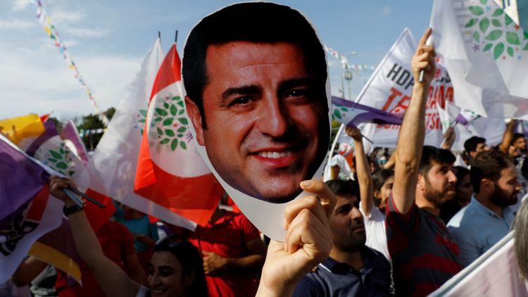 Lawyers seek Kurdish politician Demirtas' release from Turkish prison - source