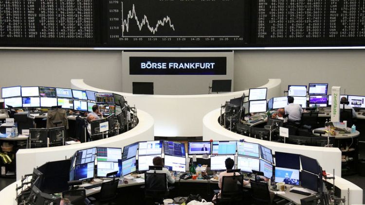 European shares touch new six-week highs on easing trade worries