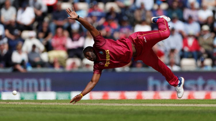 Windies' Russell cleared of serious injury after head blow